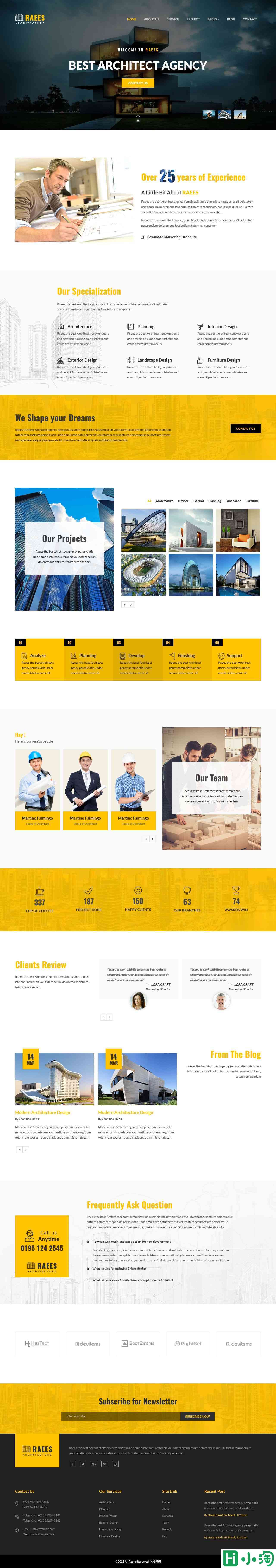 建筑结构规划设计公司网站模板-PC预览